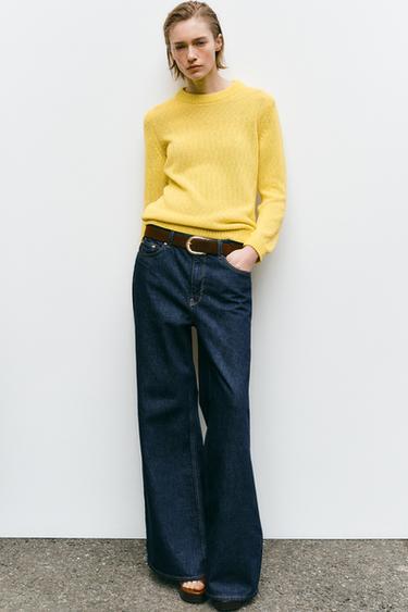 SUÉTER RÚSTICO DE TRICÔ - Amarelo da Zara