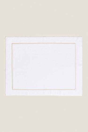 BADVORLEGER MIT ZIERNAHT - Beige von Zara