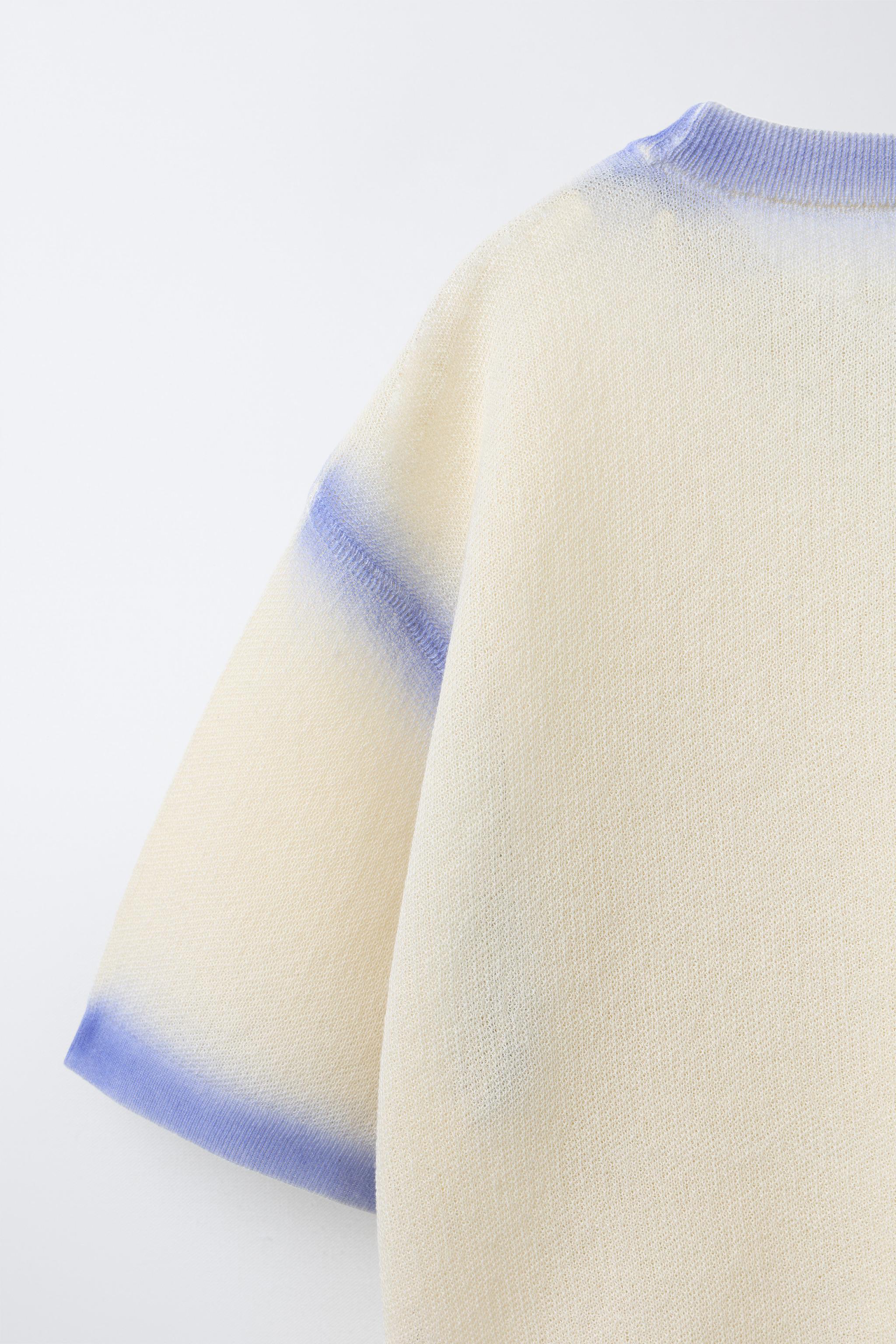 HAUT À MANCHES COURTES FINITIONS TIE DYE