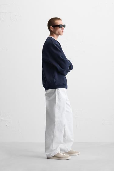 COMBINED PRINT SWEATSHIRT - Navy blue by Zara - Image 3