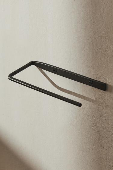 DARK METAL TOILET PAPER HOLDER — Black 1