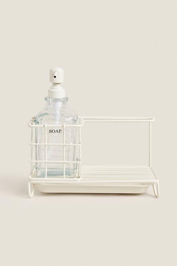 PORTA-SABONETE LÍQUIDO DE COZINHA COM ESTRUTURA - Creme da Zara - Imagem 0
