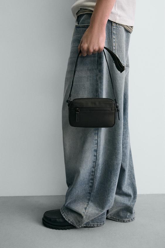RUBBERIZED TEXTURED CROSSBODY BAG from Zara - $25.90