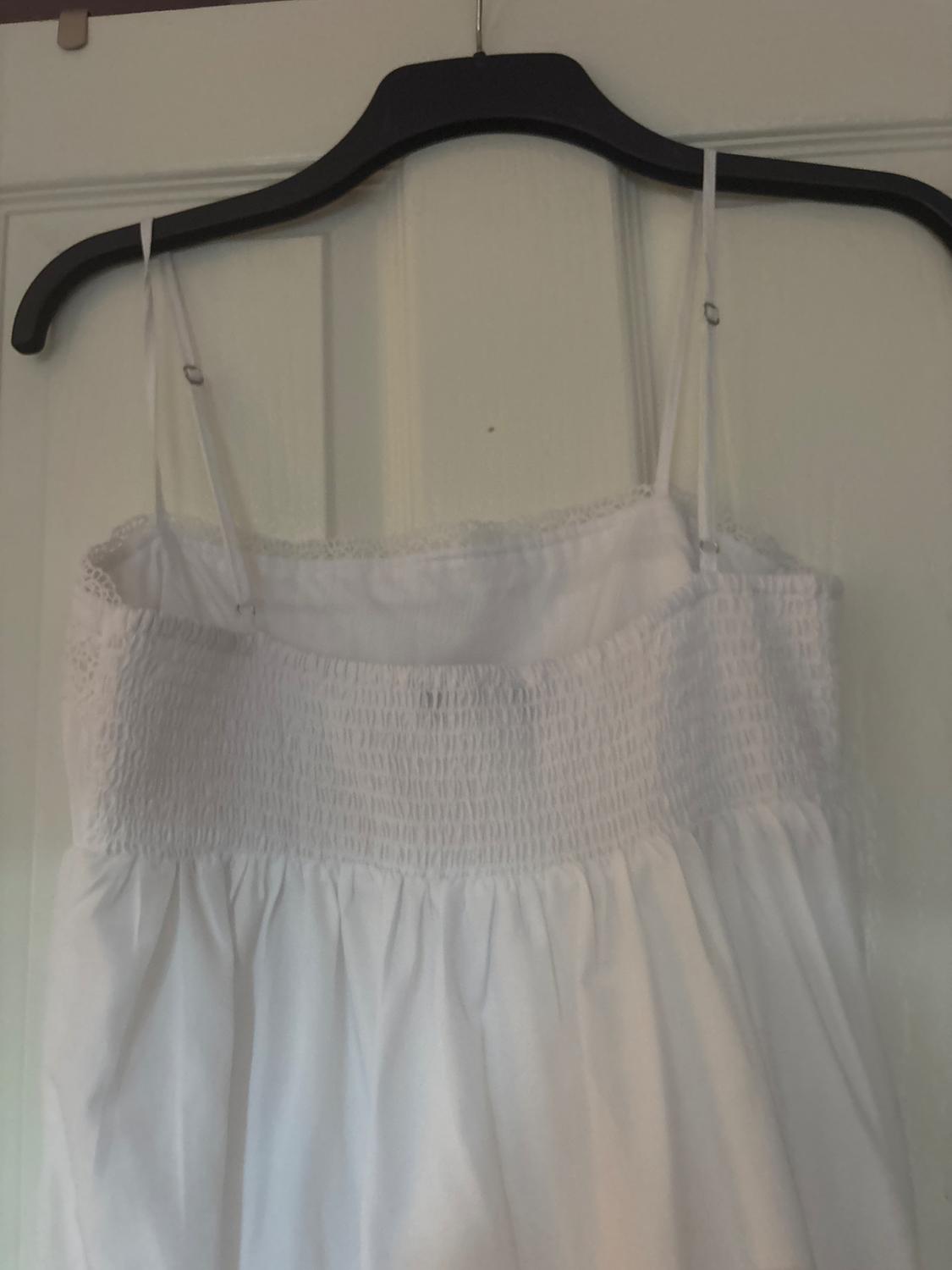 CONTRASTING PANELLED POPLIN MIDI DRESS - Image 4