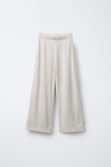 CALÇA WIDE LEG SOFT TOUCH - Cru da Zara