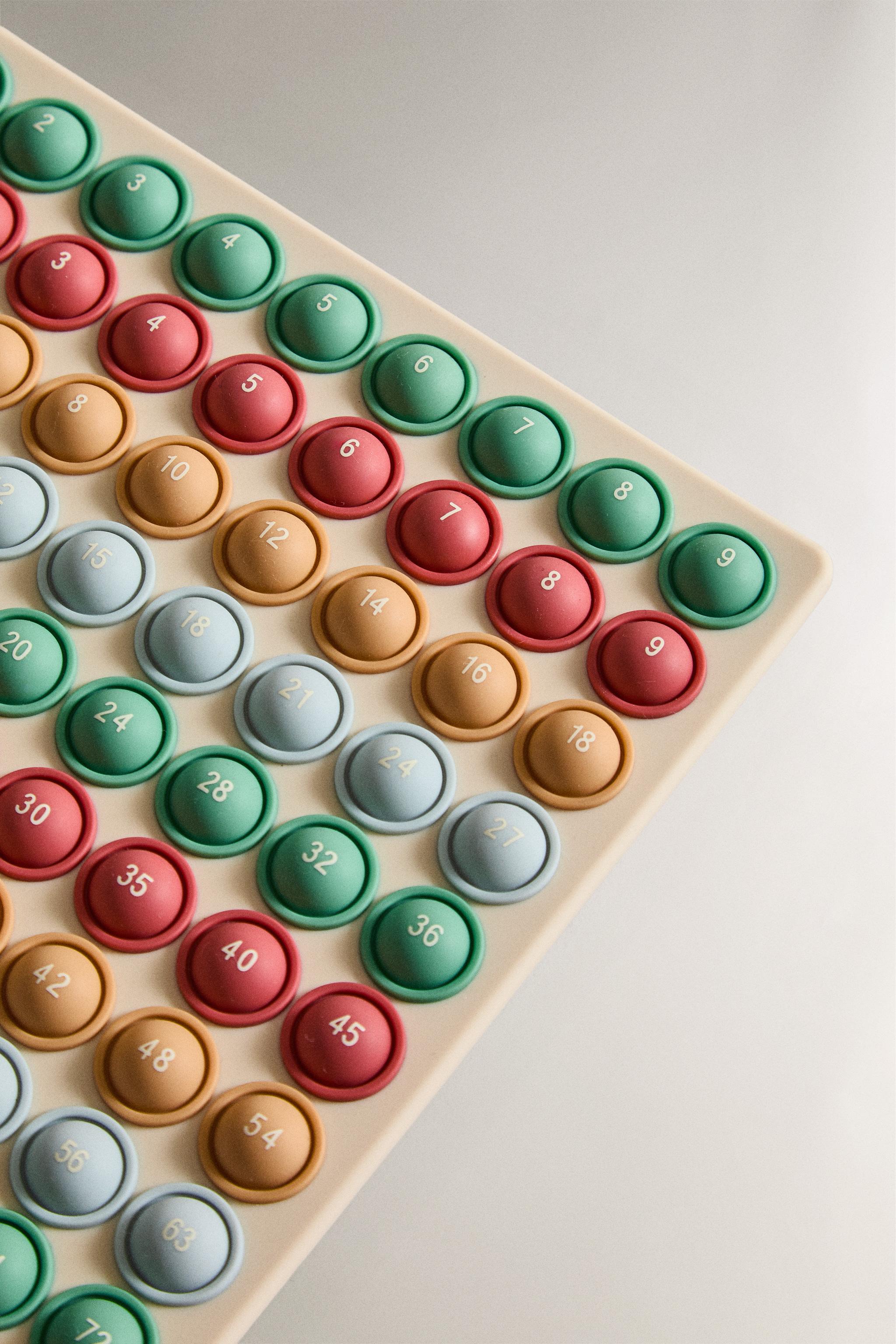 KIDS' POP IT NUMBER TOY — Multicoloured
