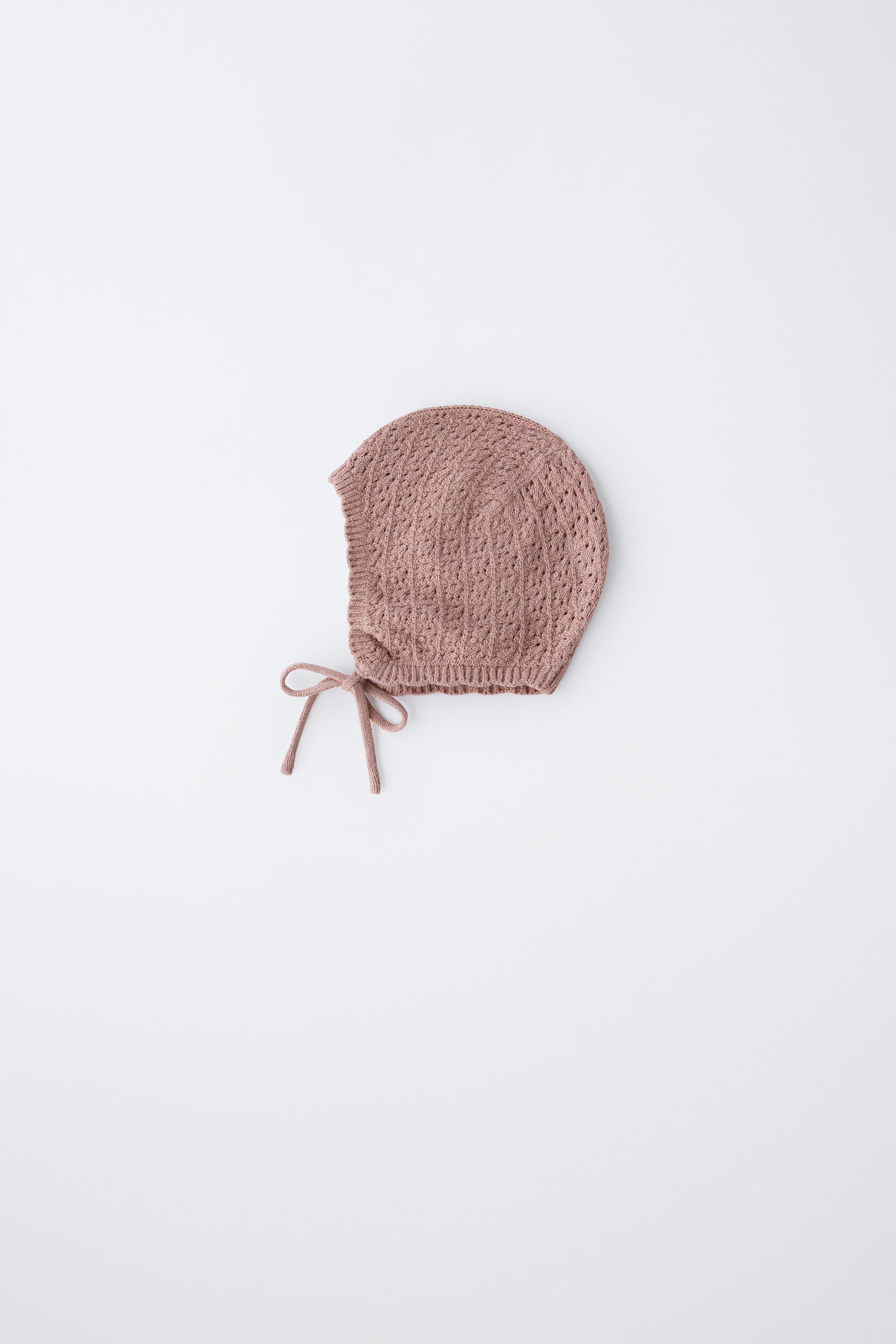 BONNET EN MAILLE COTON ET SOIE