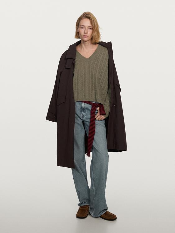 Oversize cashmere knit sweater