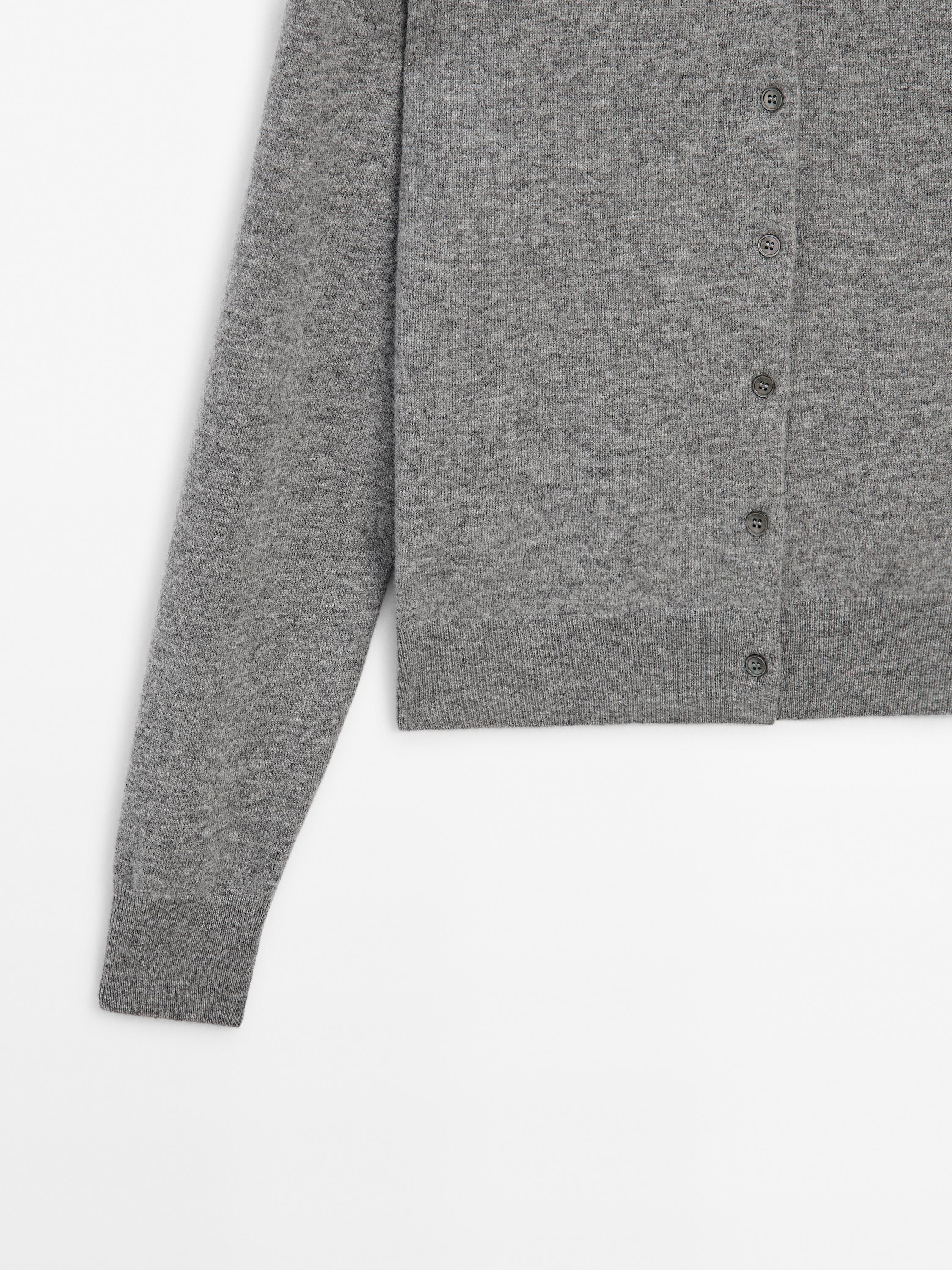Knit cardigan with crew neck co-ord | ZARA United States