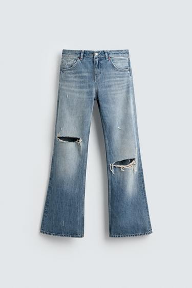 QUẦN JEANS ỐNG LOE CẠP TRỄ HARRY LAMBERT FOR ZARA X DISNEY - Xanh dương từ Zara