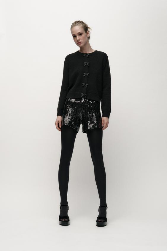 Cardigan Nero Maglione Con Bottoni Maglione Zara Con Bottoni