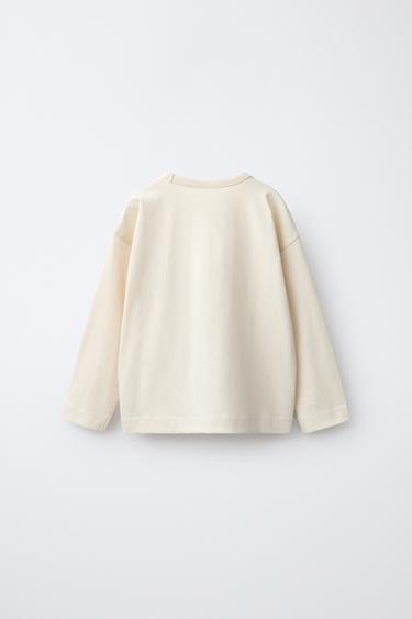 ANIMAL EMBROIDERY T-SHIRT — Ecru 2