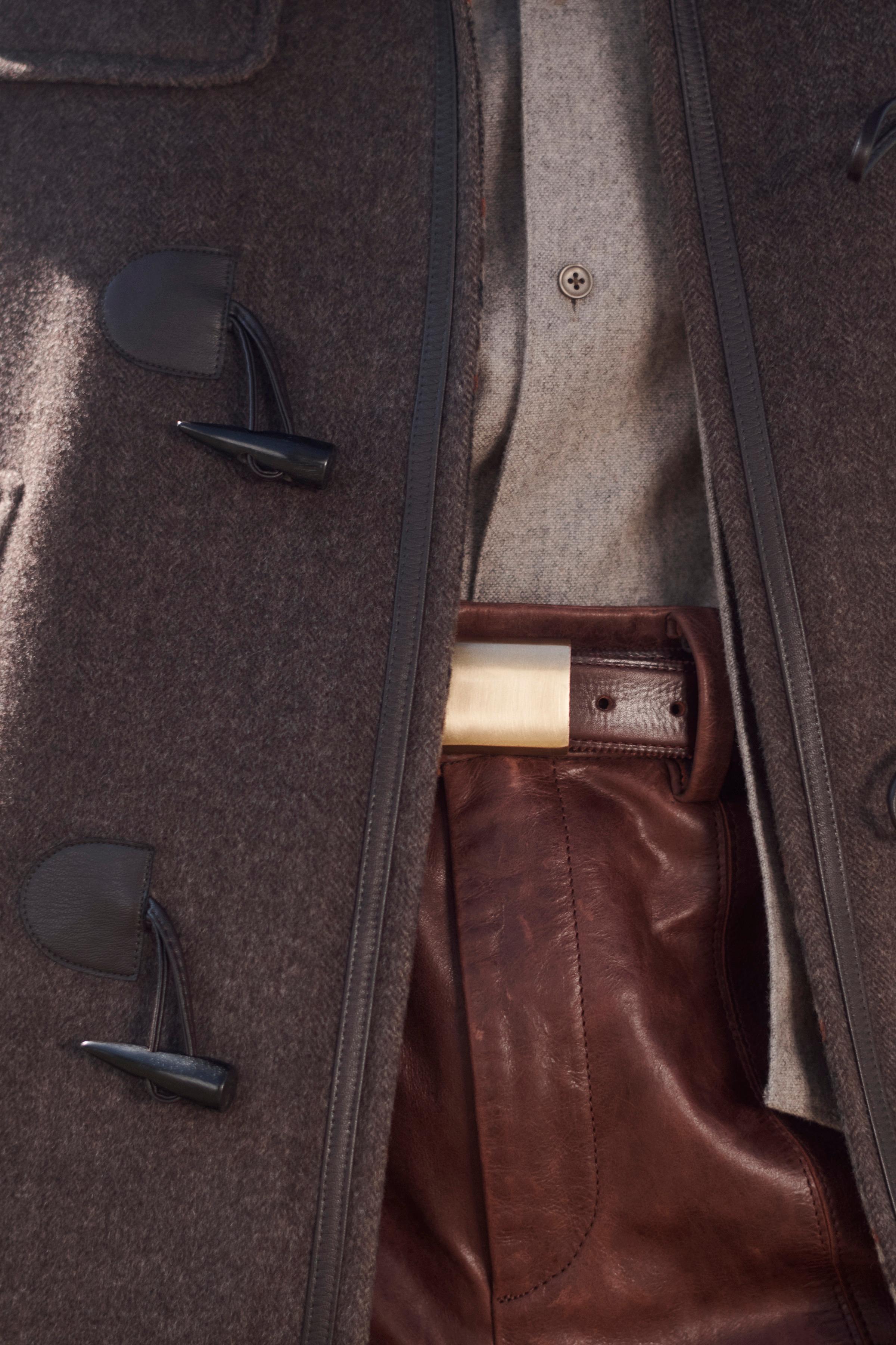 MANTEAU CONTRASTE CARREAUX LAINE LIMITED EDITION