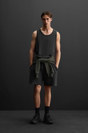 CAMISETA TANK ENTRENAMIENTO - Negro de Zara - Imagen 0