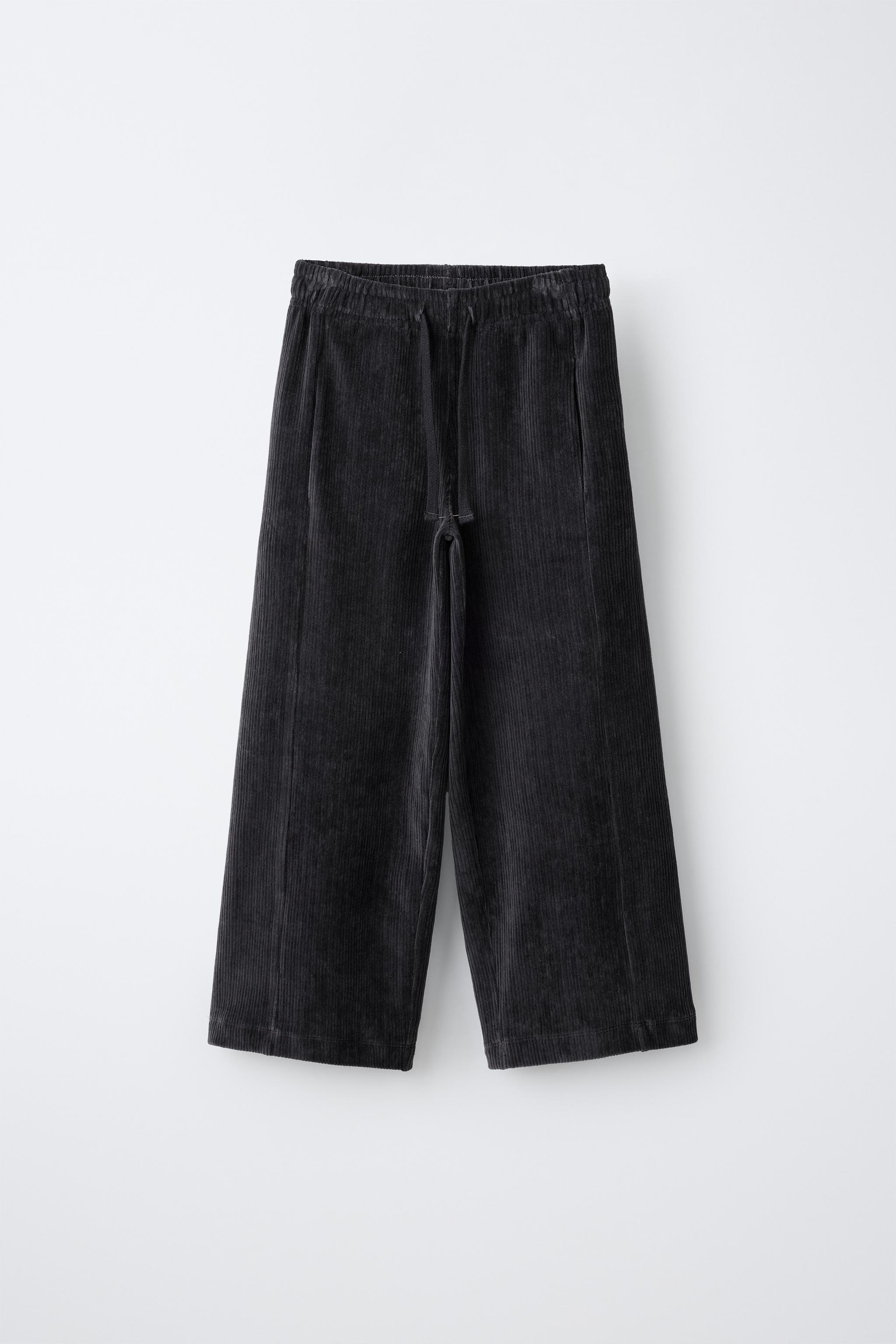 WIDE-LEG CORDUROY PANTS