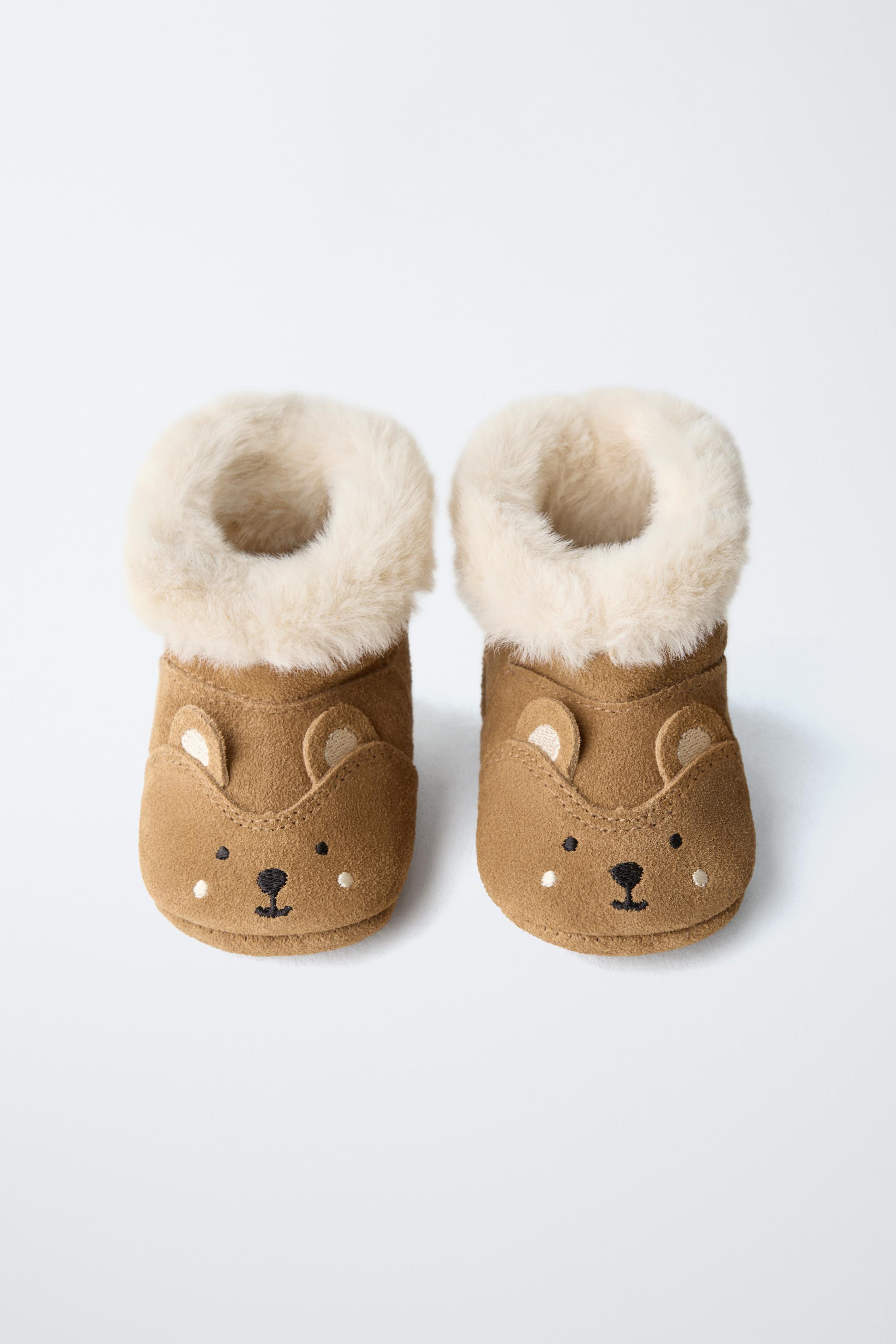 ANIMAL PRINT LINED BOOTS