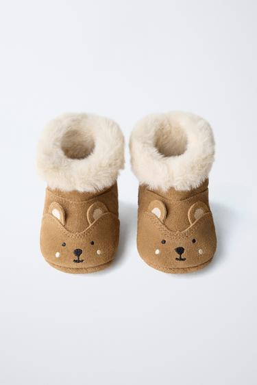 ANIMAL PRINT LINED BOOTS - Brown by Zara - Image 6