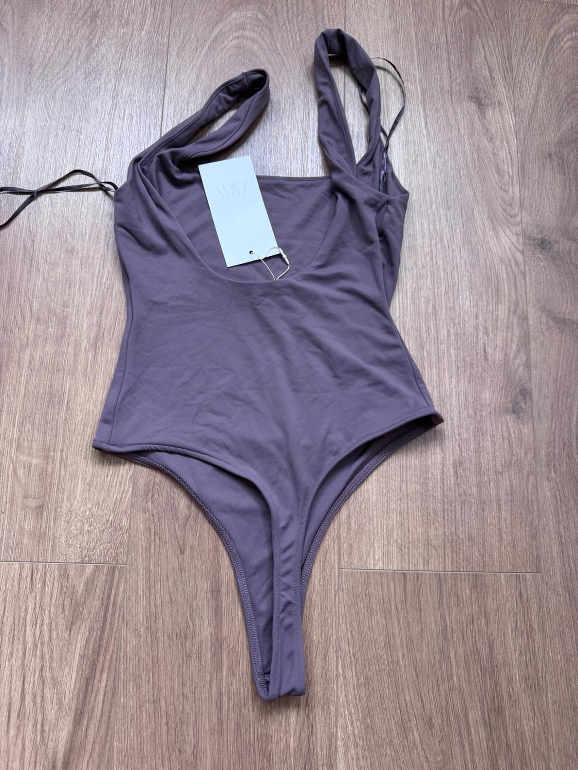STRETCH BODYSUIT WITH SQUARE NECKLINE - Image 3