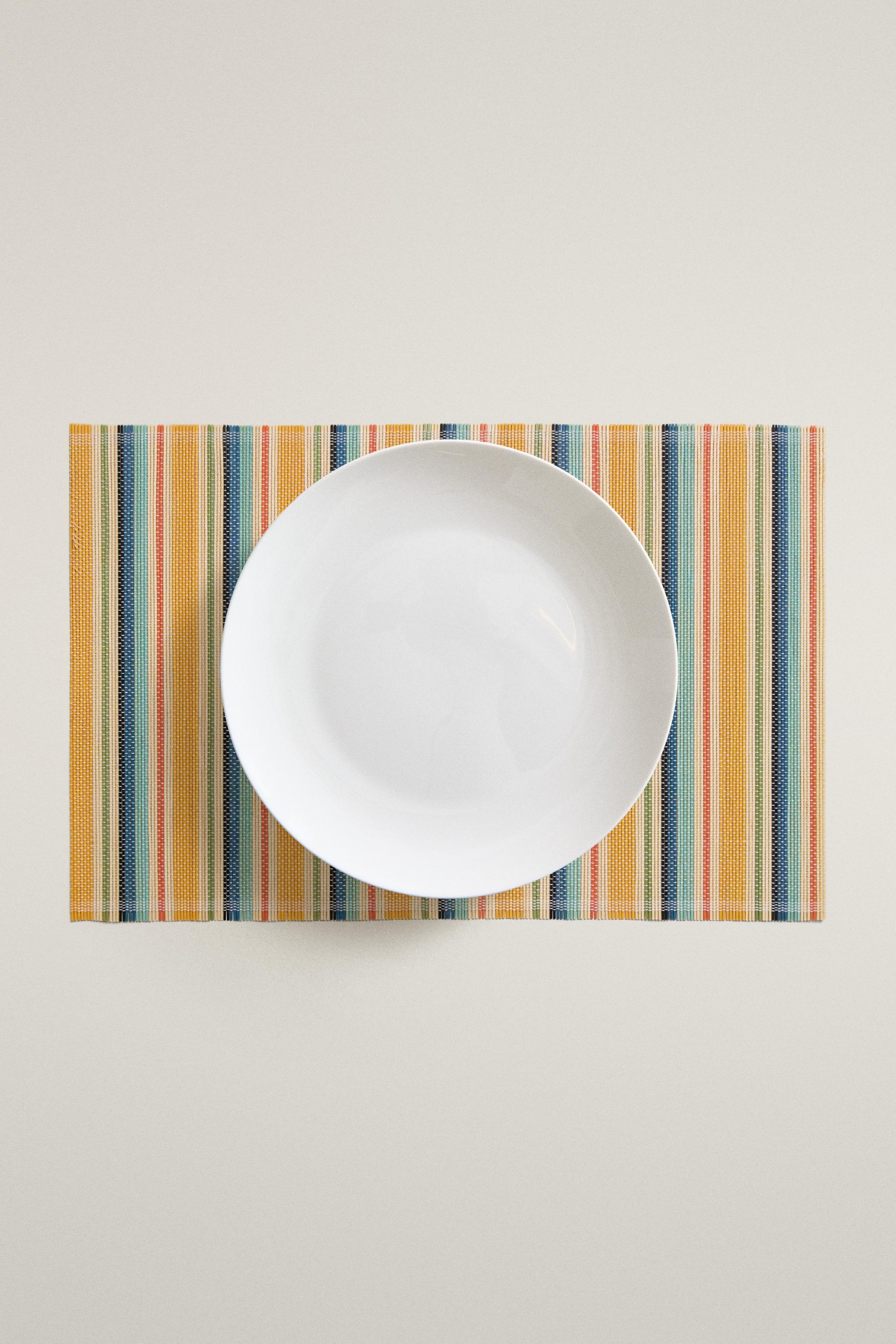 STRIPED BAMBOO PLACEMAT