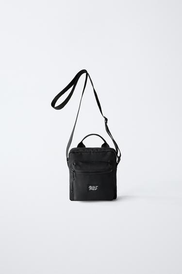 Zara CASUAL CROSSBODY BAG - Black - Image 0