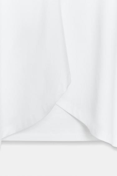SUPIMA® COTTON TOP WITH RUFFLES - White by Zara - Image 6