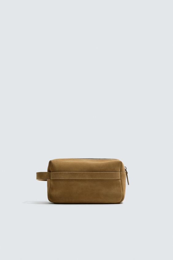 LEATHER TOILETRY BAG from Zara - $59.90