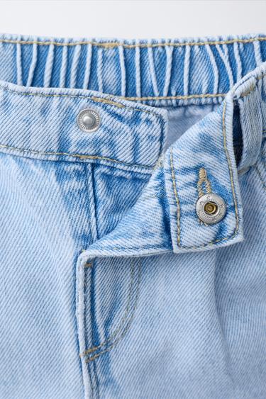 BERMUDA EN DENIM BRODÉ - Bleu de Zara - Image 2