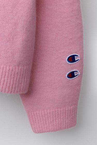 GILET EN MAILLE À PIÈCES CHAMPION ® X ZARA - Rose de Zara - Image 3