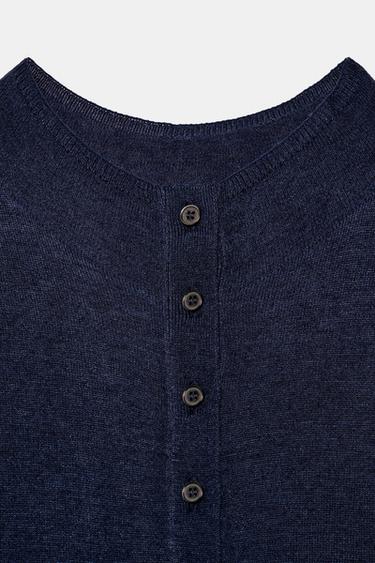 FINE KNIT CARDIGAN - Ink blue by Zara - Image 5