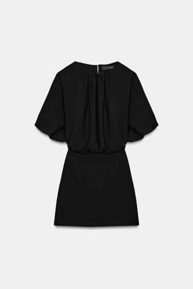 SHORT BALLOON DRESS - Black by Zara - Image 5