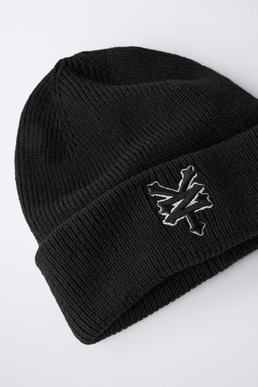 ZOO YORK © X ZARA KNIT HAT - Black by Zara