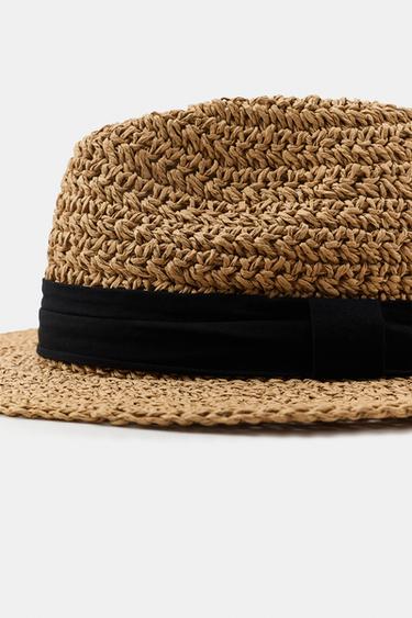 CONTRAST RIBBON HAT - Light beige by Zara - Image 4