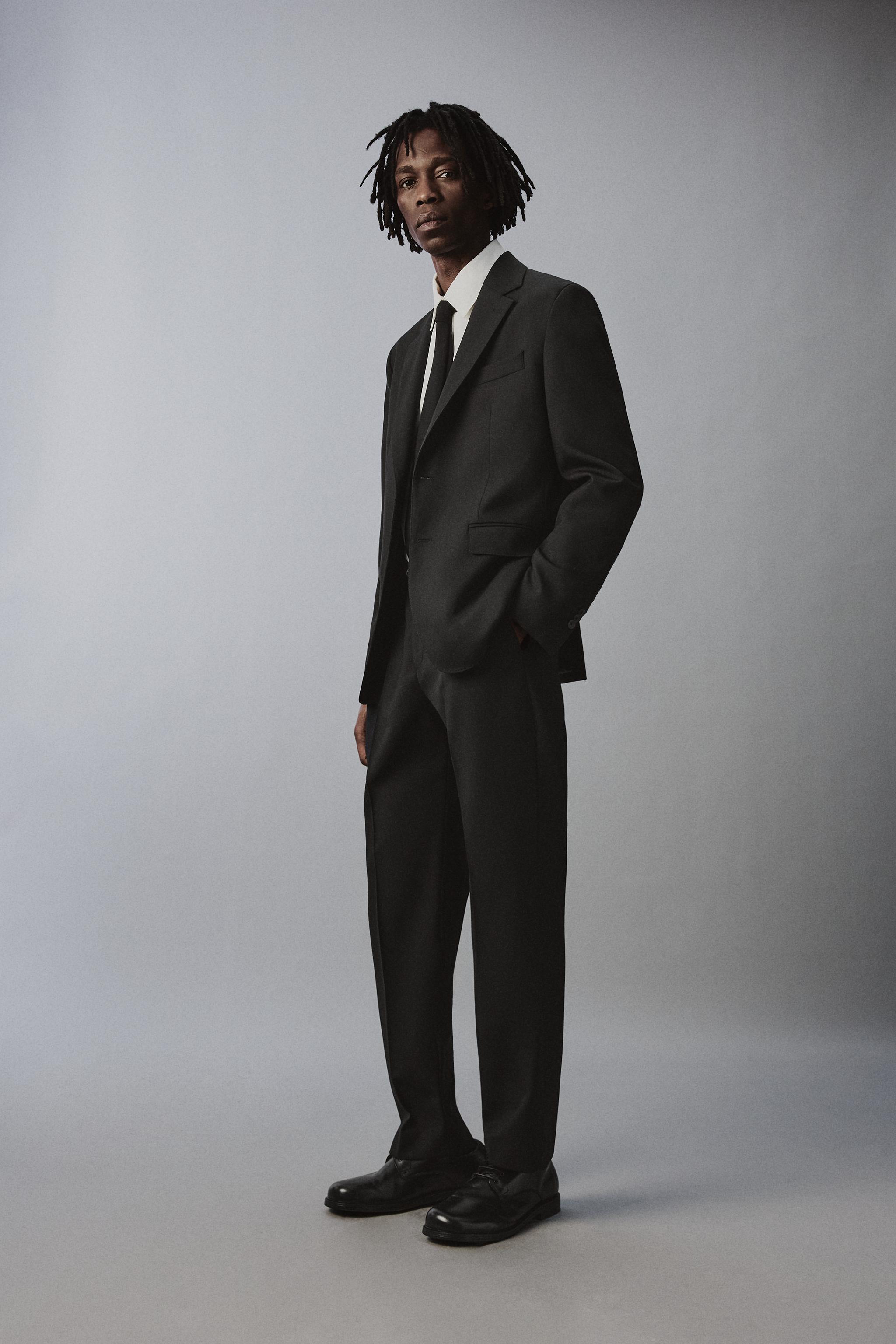 100% WOOL SUIT BLAZER