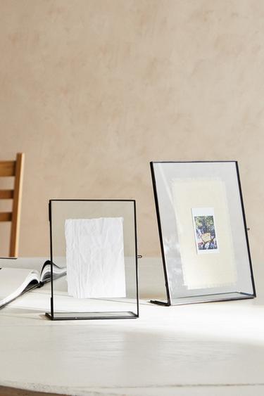 RECTANGULAR STRUCTURE PHOTO FRAME - Black by Zara