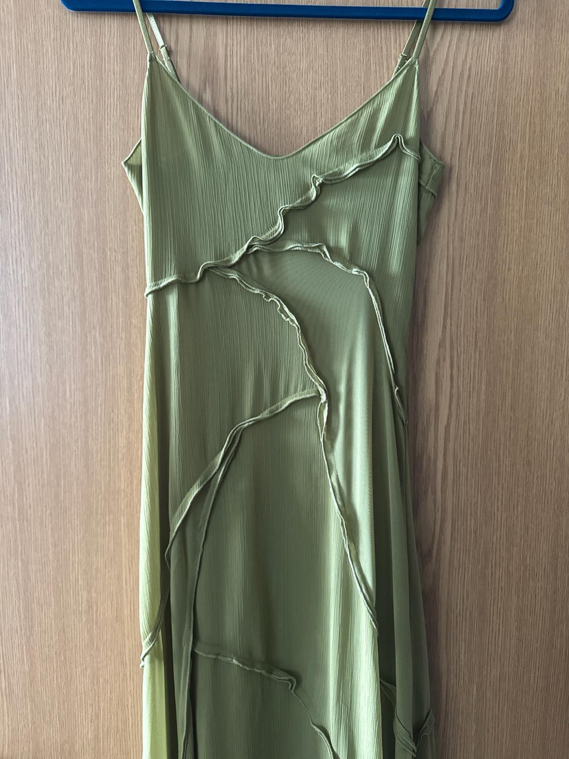 FLOWING COLOUR BLOCK DRESS - Image 2