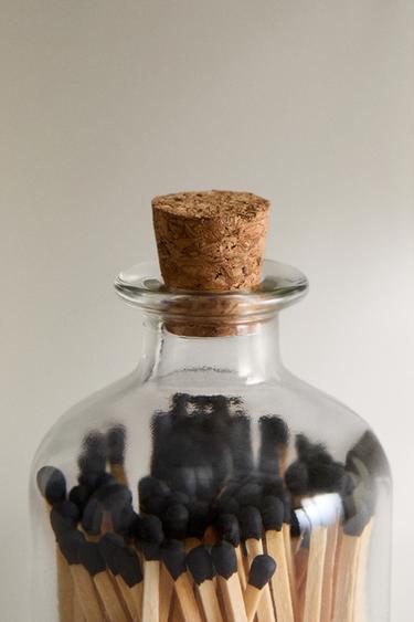 POT VERRE ALLUMETTES LONGUES (100 UNITÉS) - Noir de Zara - Image 2