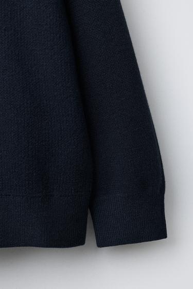 PLAIN KNIT JUMPER - Grey / Blue by Zara - Image 2