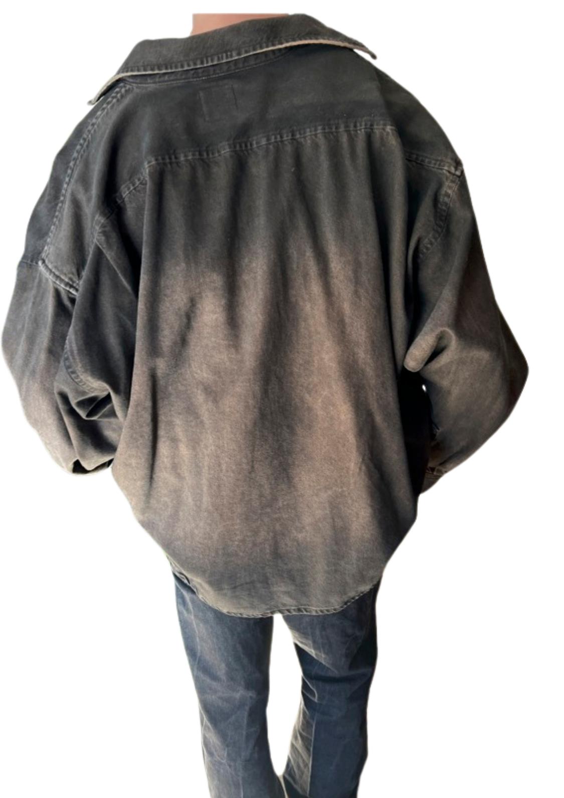 DENIM OVERDYED SHIRT - Image 2