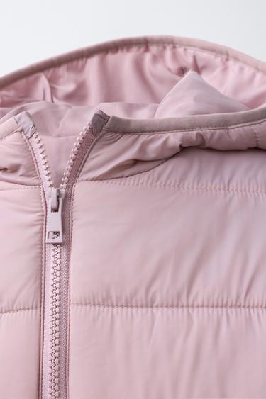ULTRALIGHT HOODED JACKET - Chalk pink by Zara - Image 4