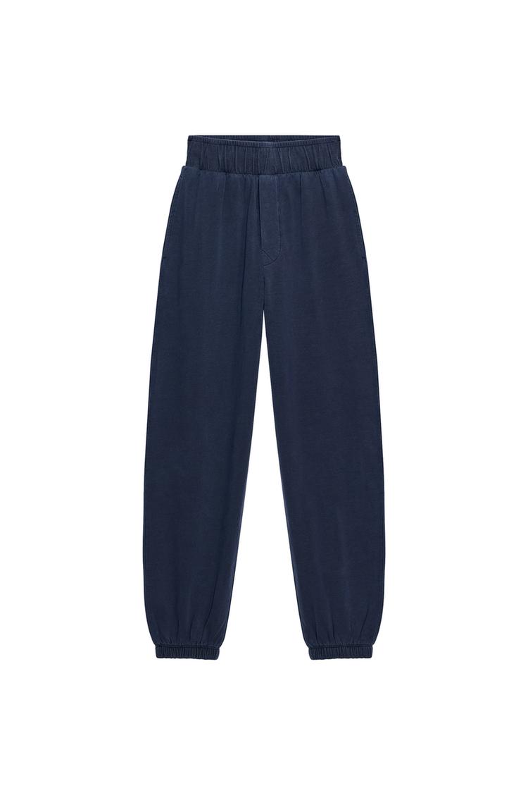 WASHED EFFECT sarouel trousers