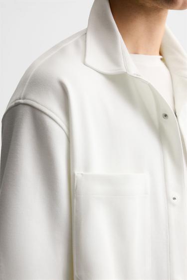 SURCHEMISE CONFORT - Blanc cassé de Zara - Image 4