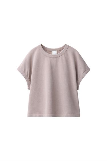 WASHED EFFECT T-SHIRT AND BALLOON PANTS SET — Faded pink 2