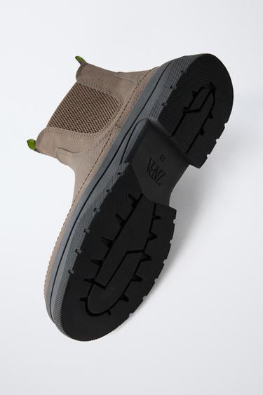 ANKLE BOOTS WITH PULL TABS - Brown by Zara - Image 6