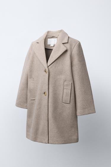 BASIC WOOL COAT - Light beige de Zara - Image 1