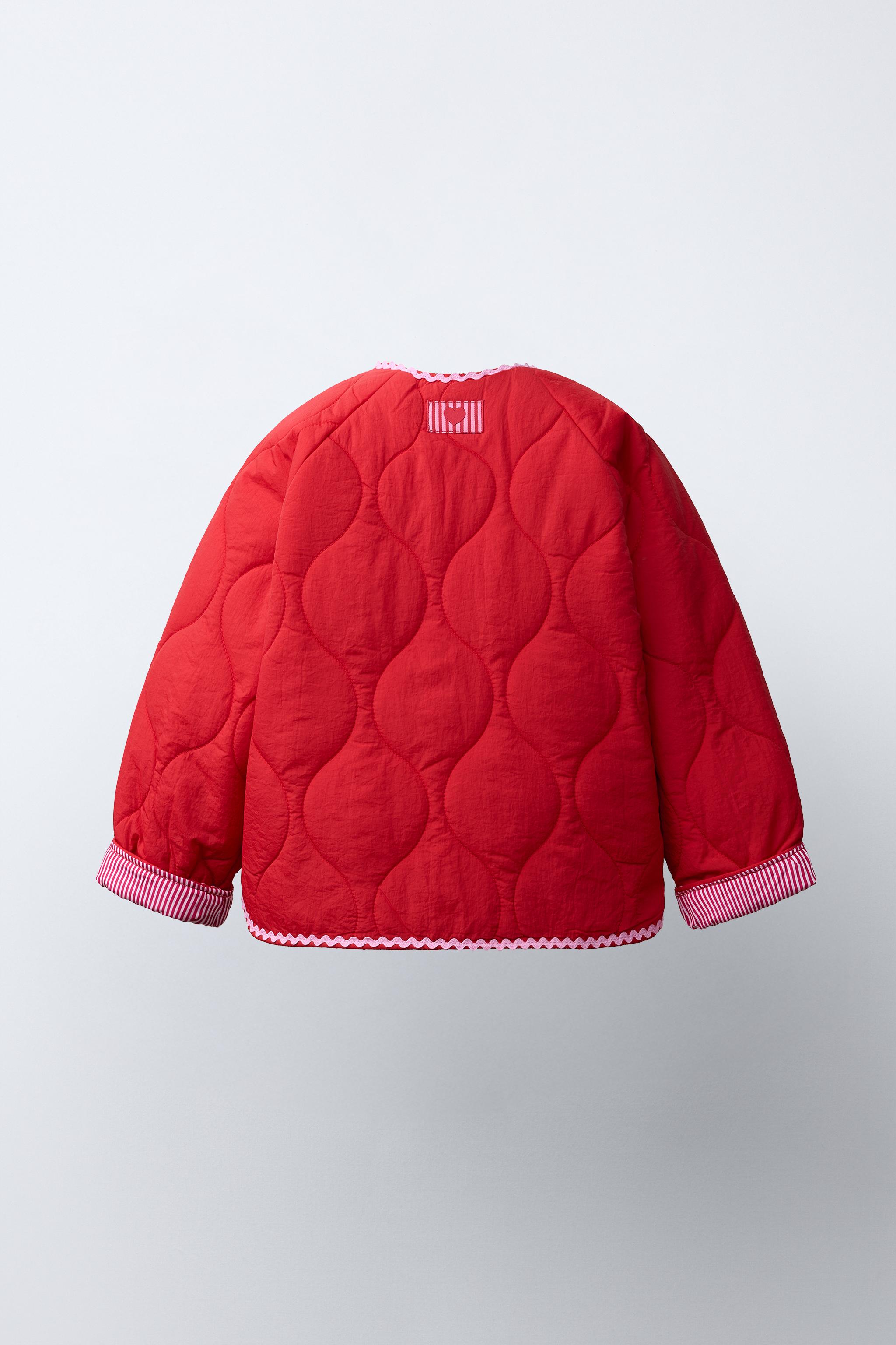 Детские куртки Zara HEART QUILTED JACKET — фото 4