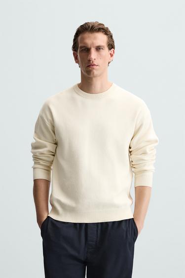 BASIC SOFT SWEATER - Oyster-white by Zara