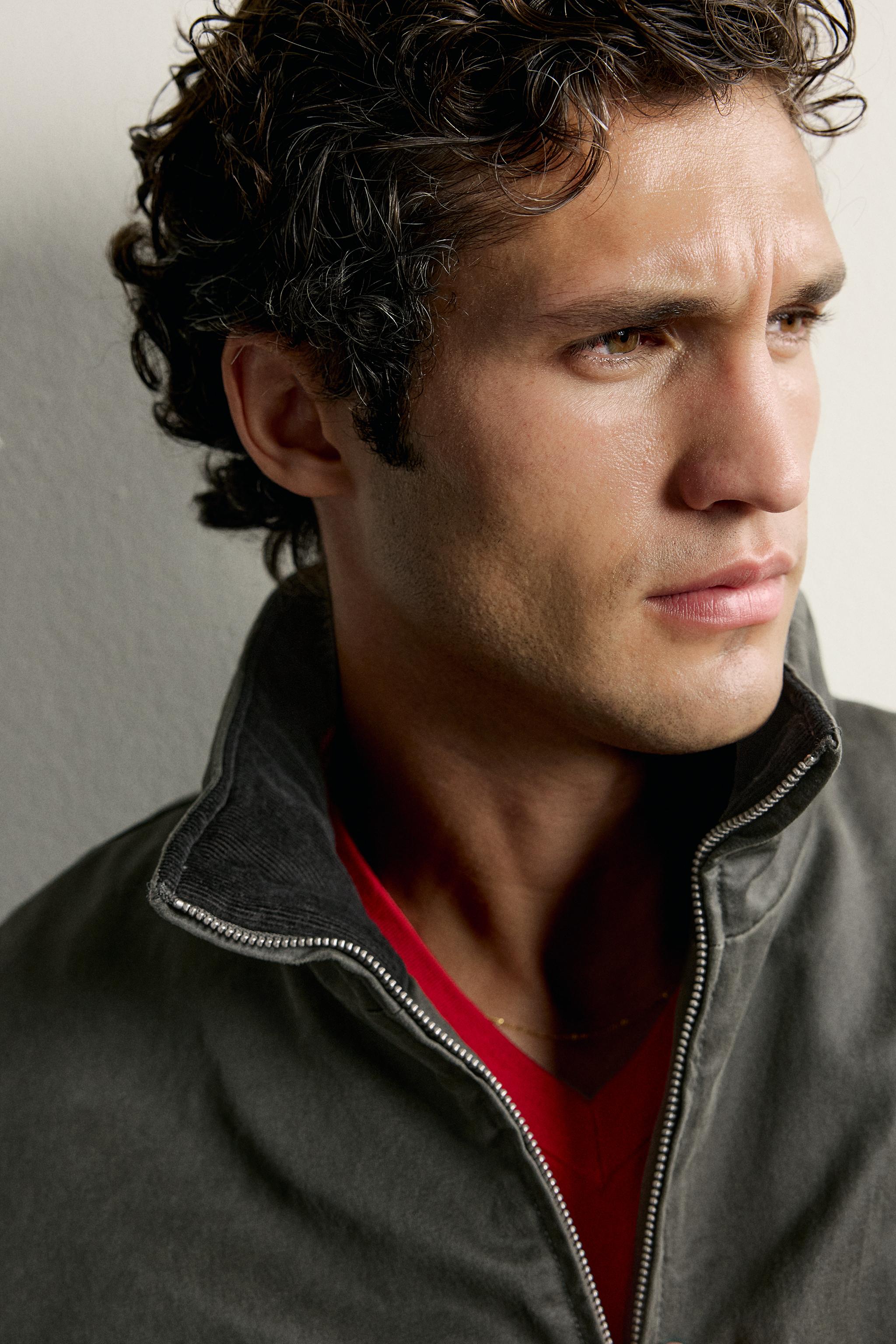 WAXED-EFFECT REGULAR FIT JACKET
