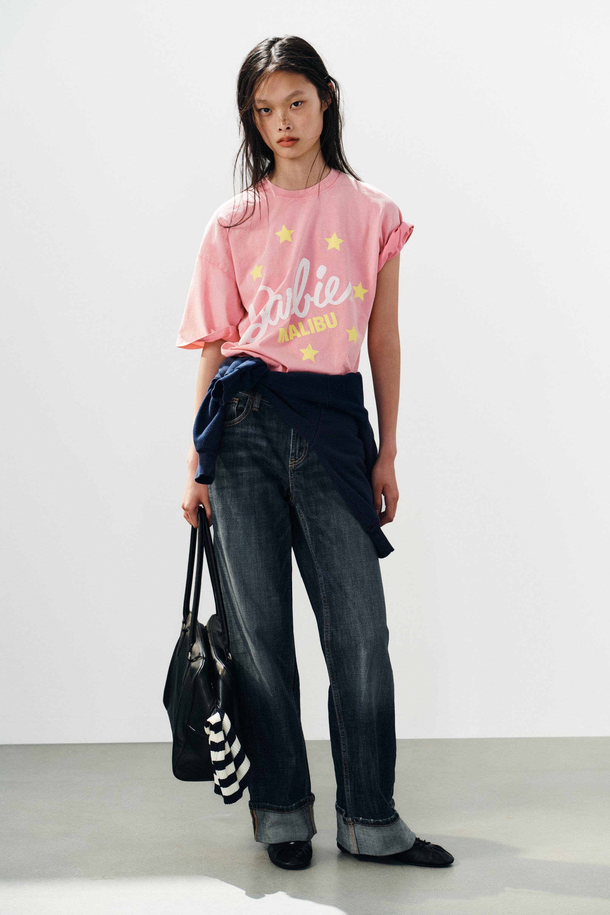 Zara BARBIE® WASHED EFFECT T-SHIRT