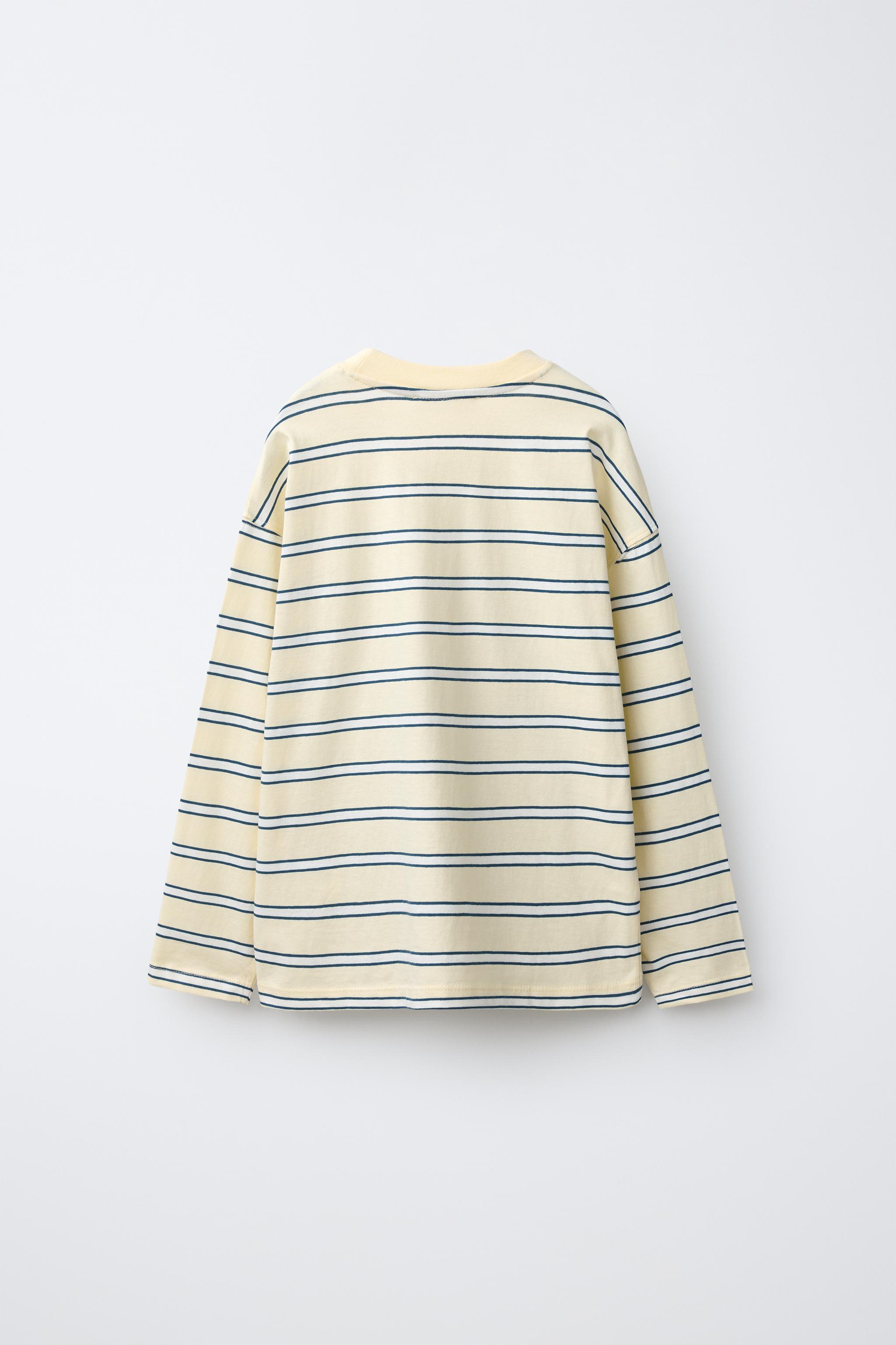 SOLID AND STRIPED THREE-PACK T-SHIRTS