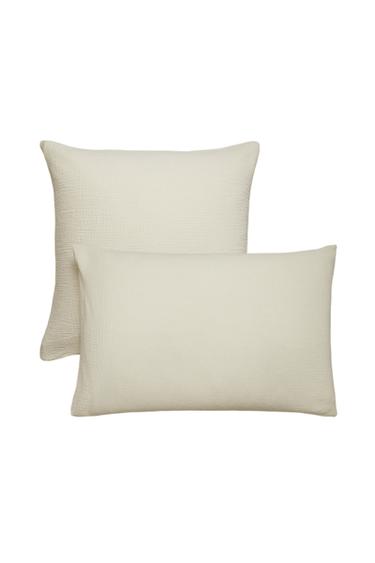 Zara CHIFFON PILLOWCASE - Ecru